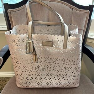 Coach pearly light pink tote